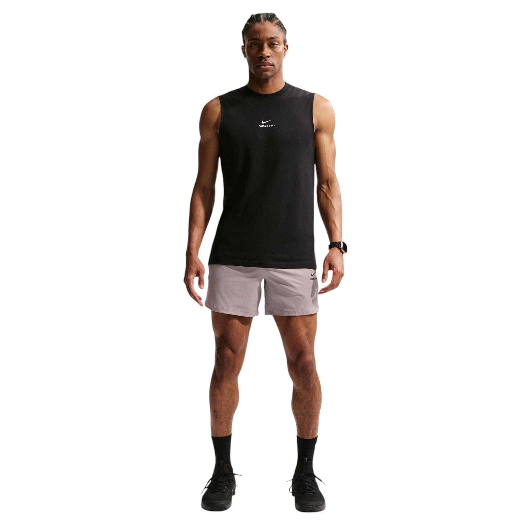Nike Men's Pro Training Dri-FIT 6" Shorts - Light Purple - LIGHT PURPLE